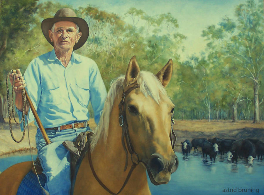 Clarrie - Oil Painting by AstridBruning