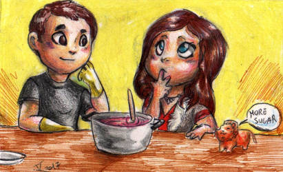 Bake that pie - crossover by FuriarossaAndMimma