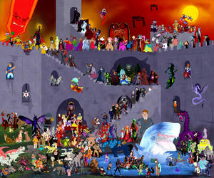 Disney Villains Collaboration by DrZime