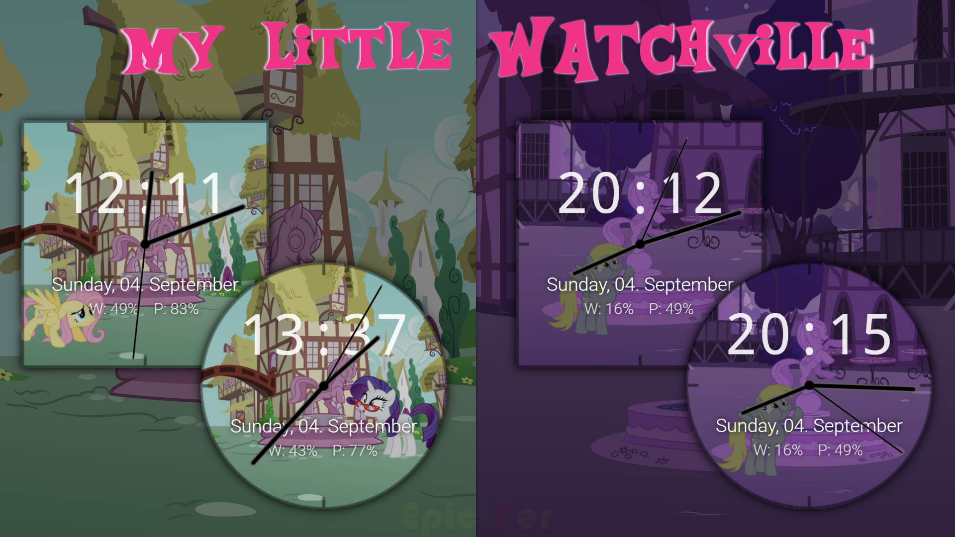 My Little Watchville - Facer.io by EpicLPer