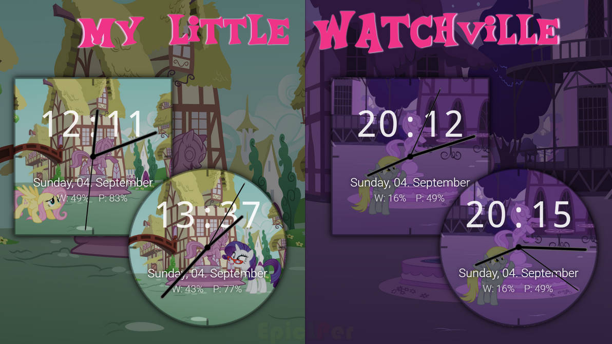 My Little Watchville - Facer.io by EpicLPer