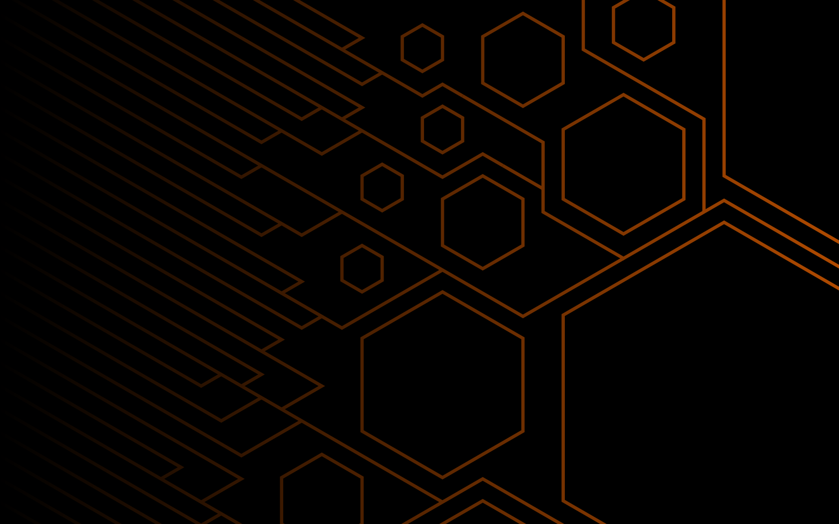 Orange Hexagons by flaming-tubesock