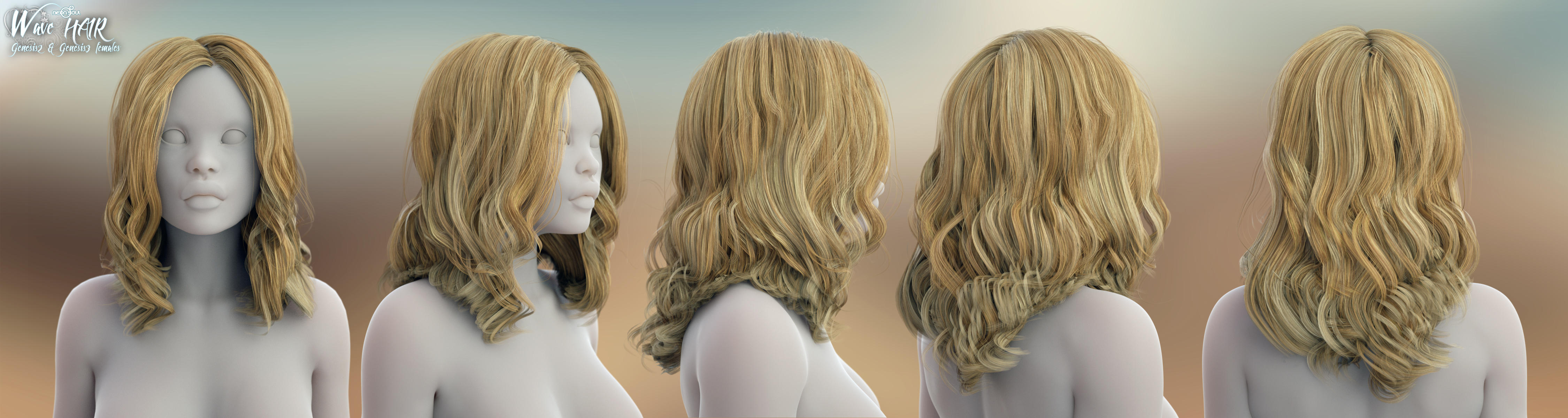 Wave Hair turn around by Aeon--Soul