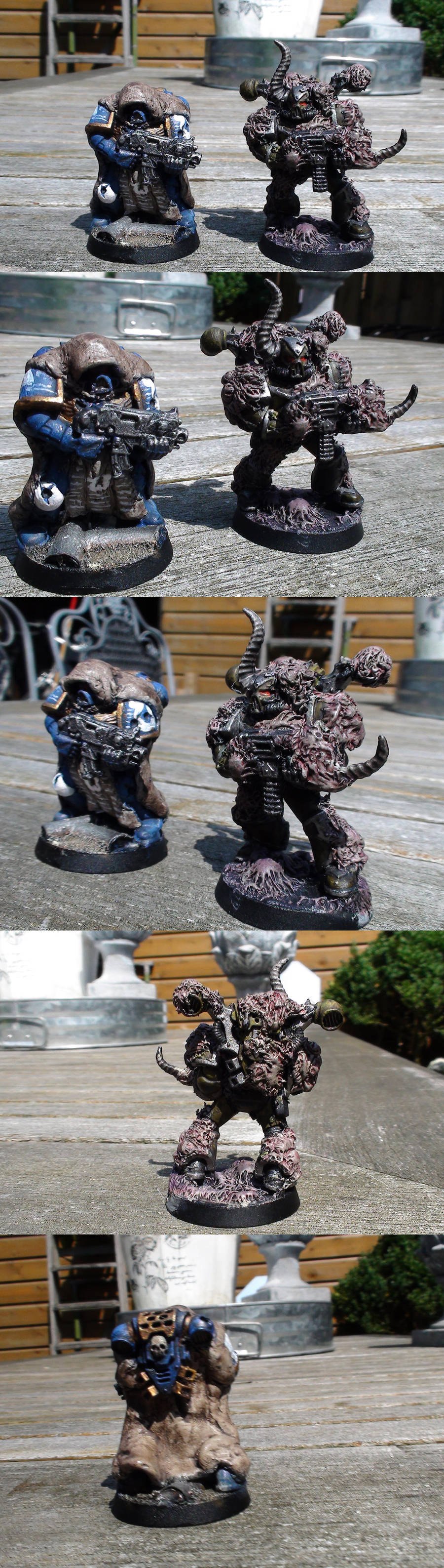 first 2 greenstuff conversions by orgxiiifreak
