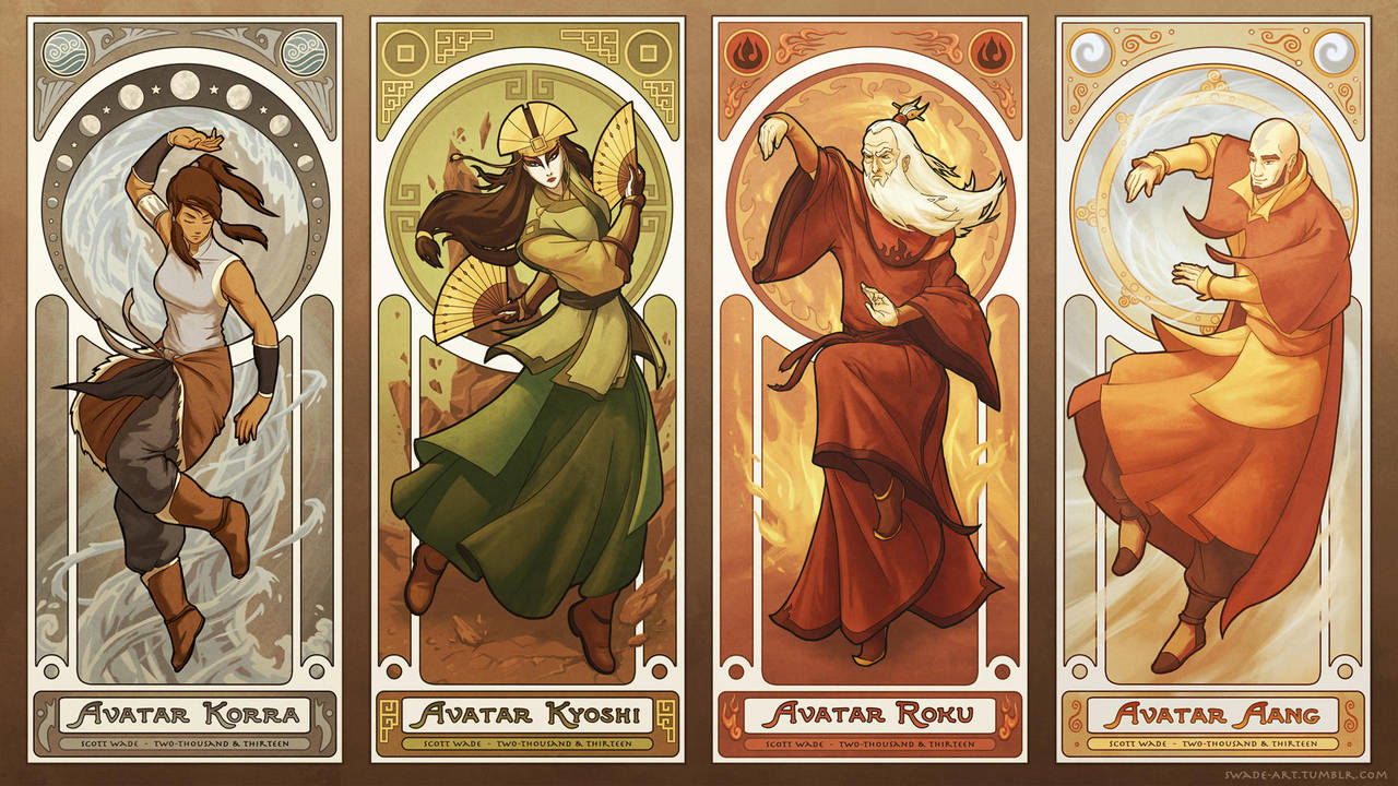Art Nouveau Avatars - The Four Seasons by swadeart