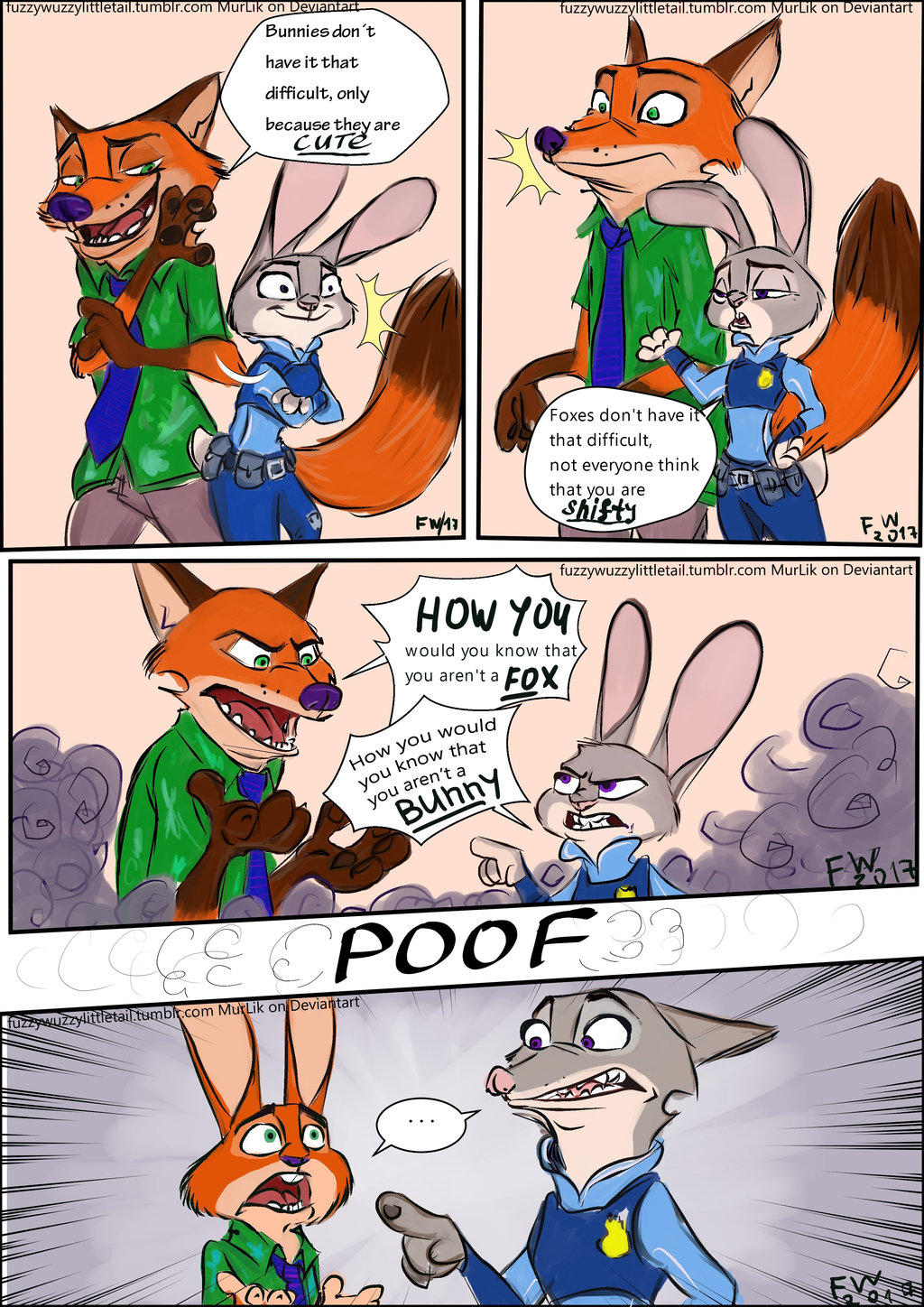 It Is Not Easy To Be A Fox Or A Bunny Page 1 by TheDarkShadow1990