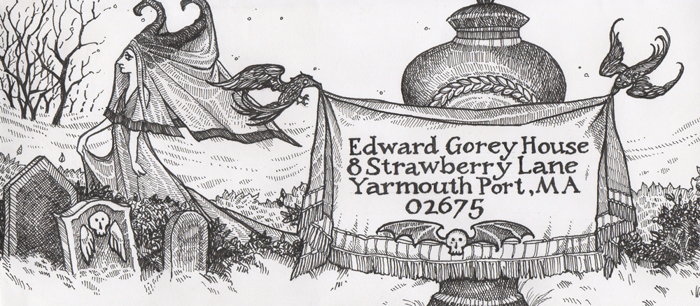 Edward Gorey Envelope by pixelfish