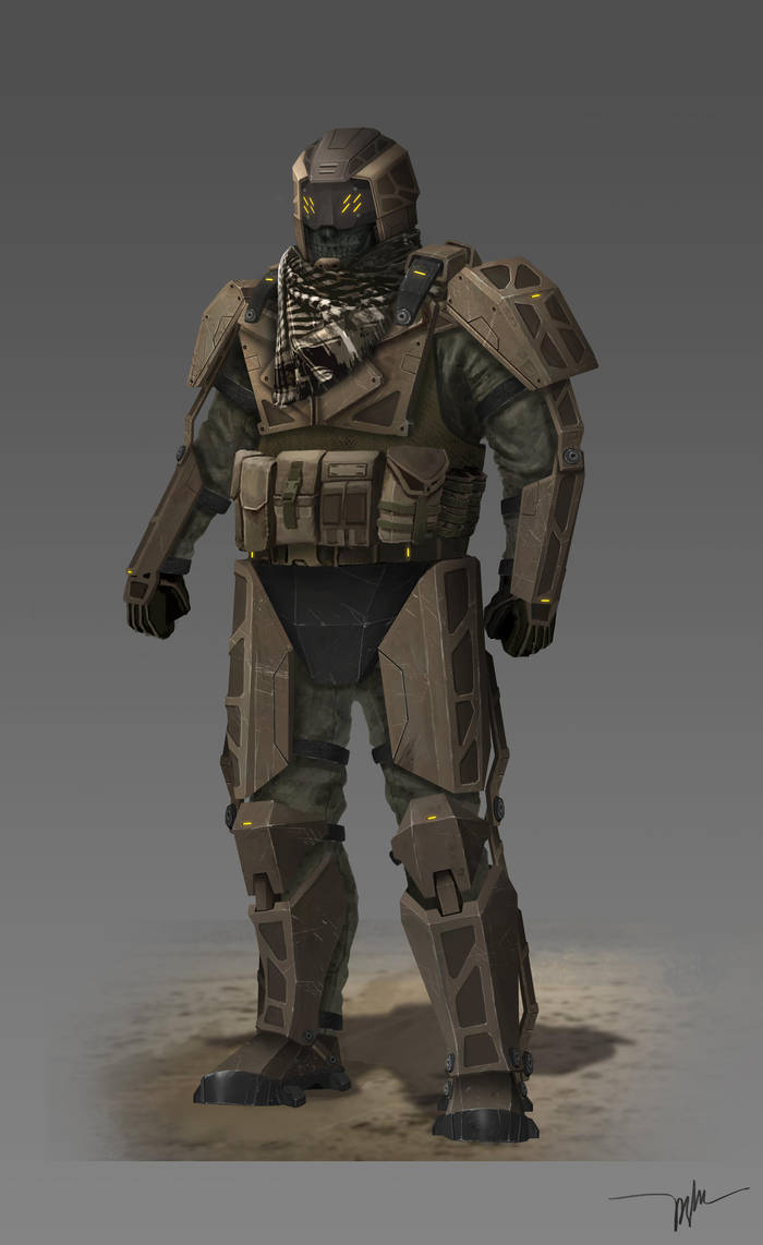 Scifi trooper heavy armor by whitefangvanish on DeviantArt