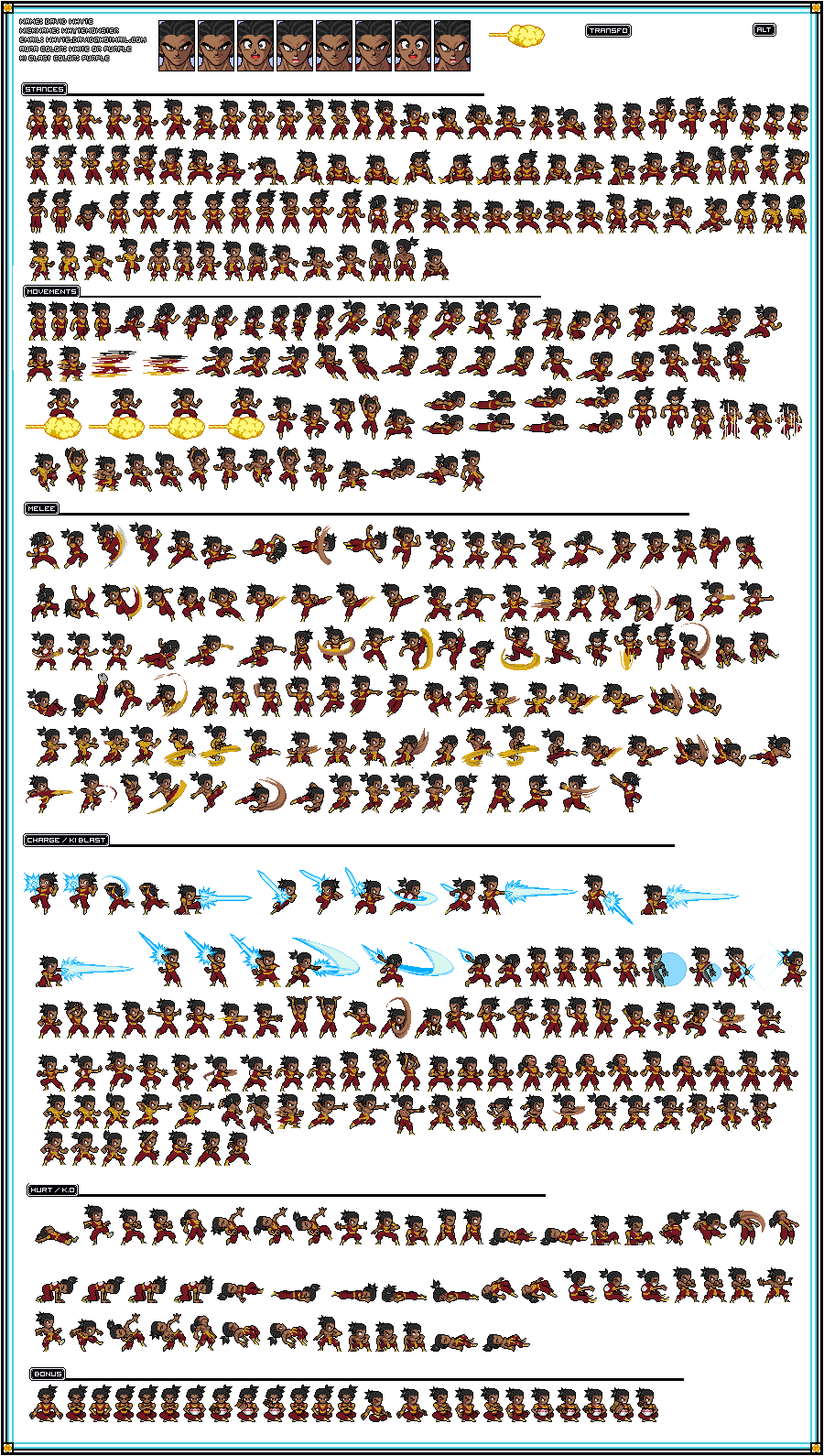 OC spritesheets by whytemonster on DeviantArt