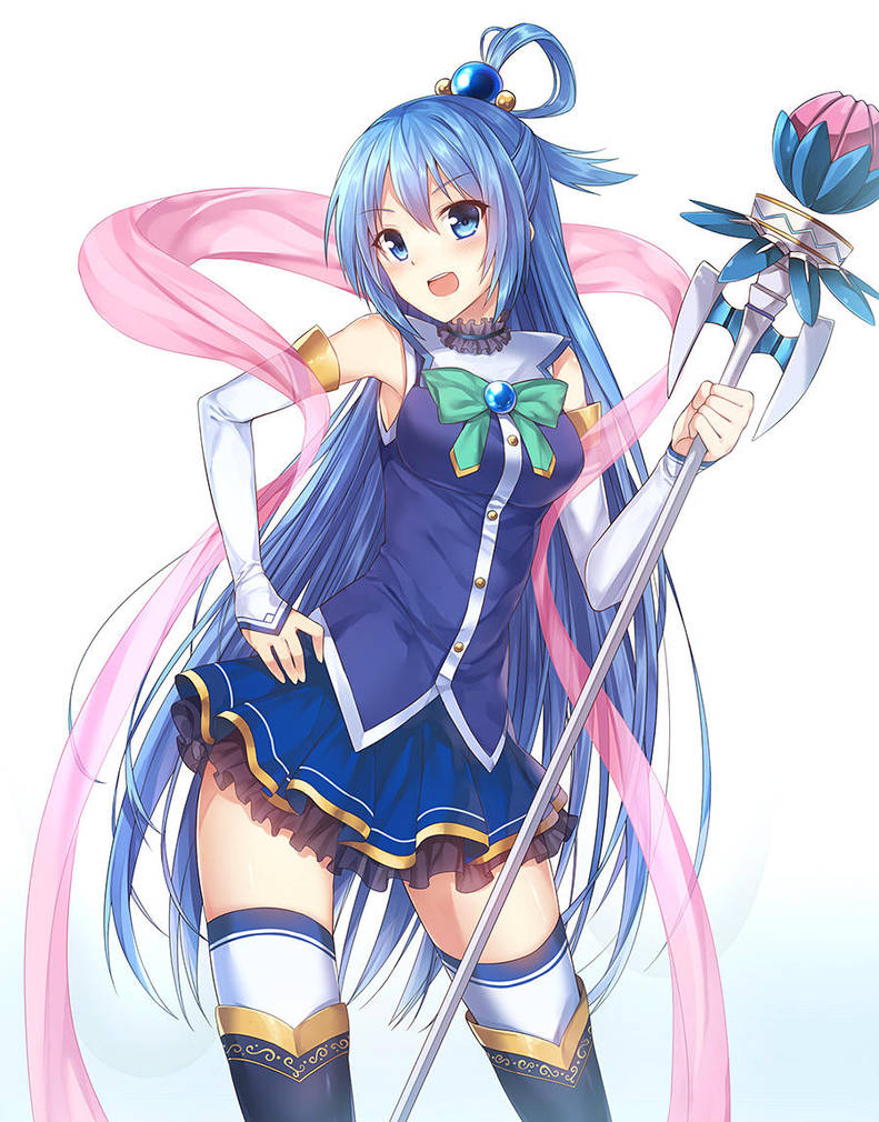 Konosuba Aqua by CoffeeStrawLuZi on DeviantArt