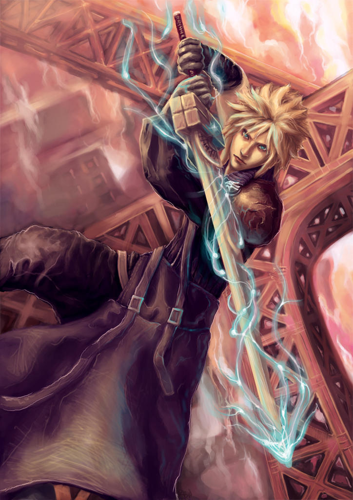 cloud strife art cloud strife art