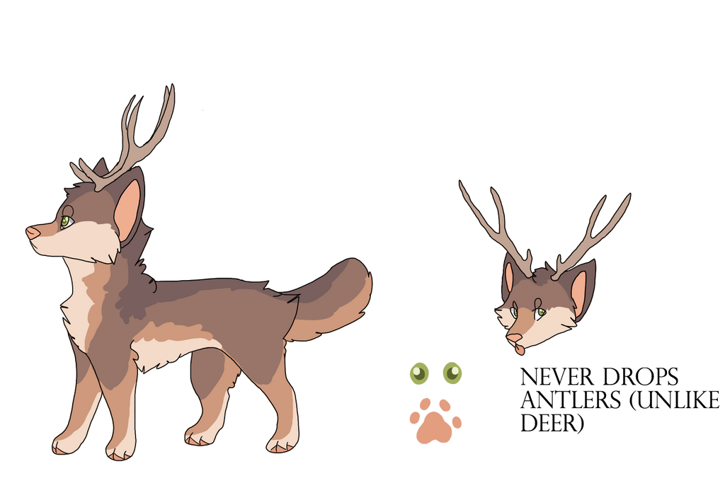 deer dog (FOR SALE) by coonuki on DeviantArt