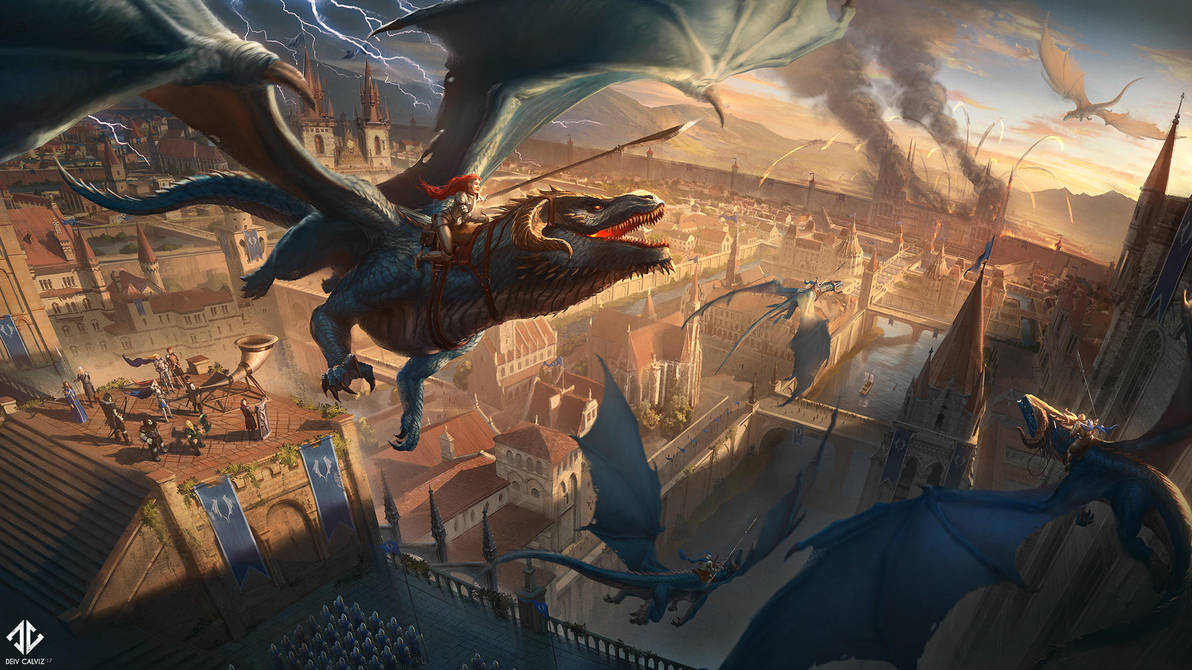 Dragon Rider Battle by DeivCalviz Dragon Rider Battle by DeivCalviz