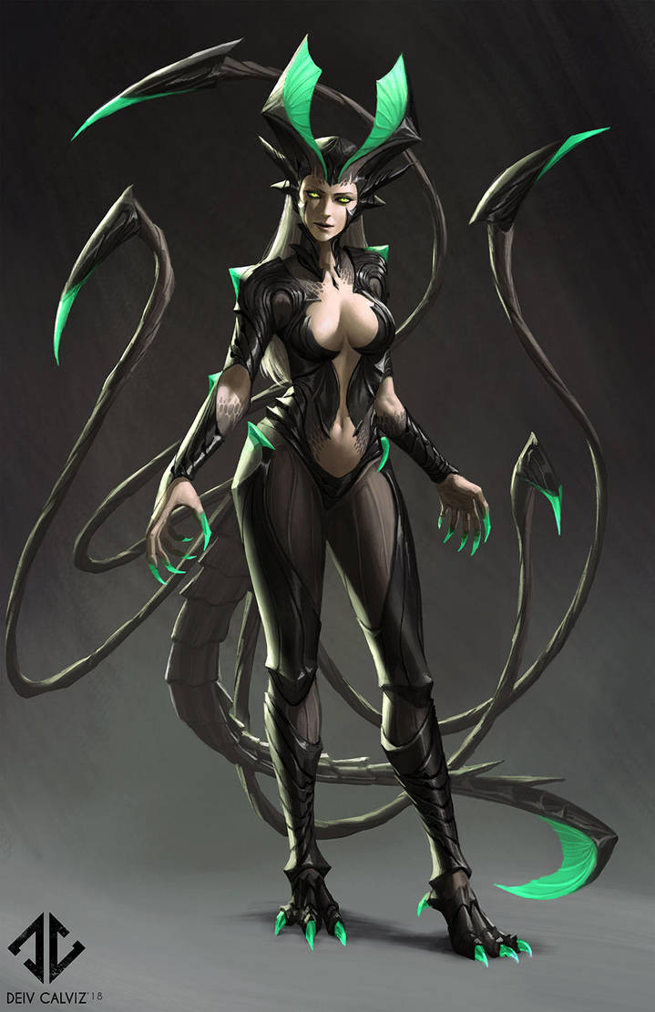 Akantha - Goddess of the Underworld by DeivCalviz