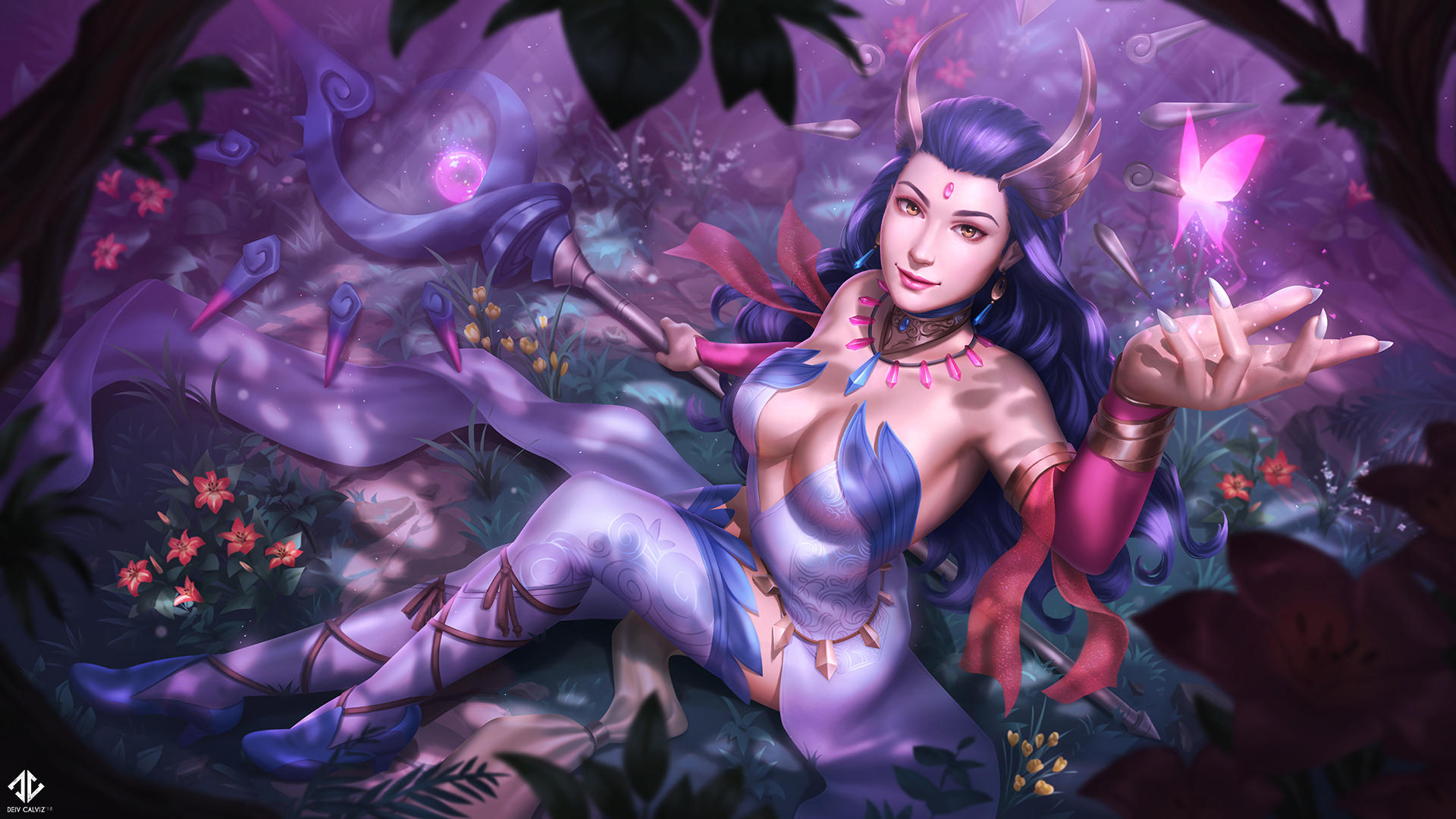 Lana Solaris Splash Illustration by DeivCalviz