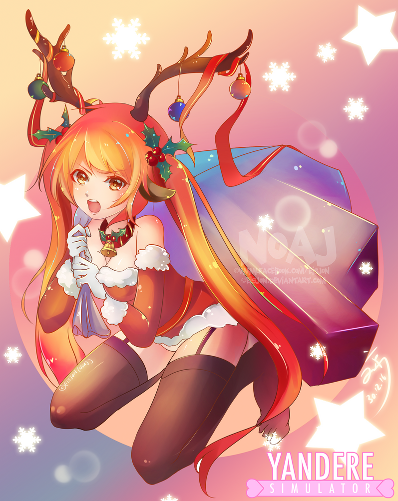 Merry Belated Christmas Osana chan by eisjon