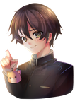 Senpai with whoa technology by eisjon Senpai with whoa technology by eisjon
