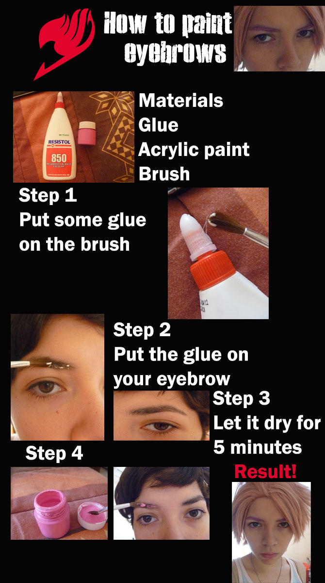 How to paint eyebrows by Glory-chan