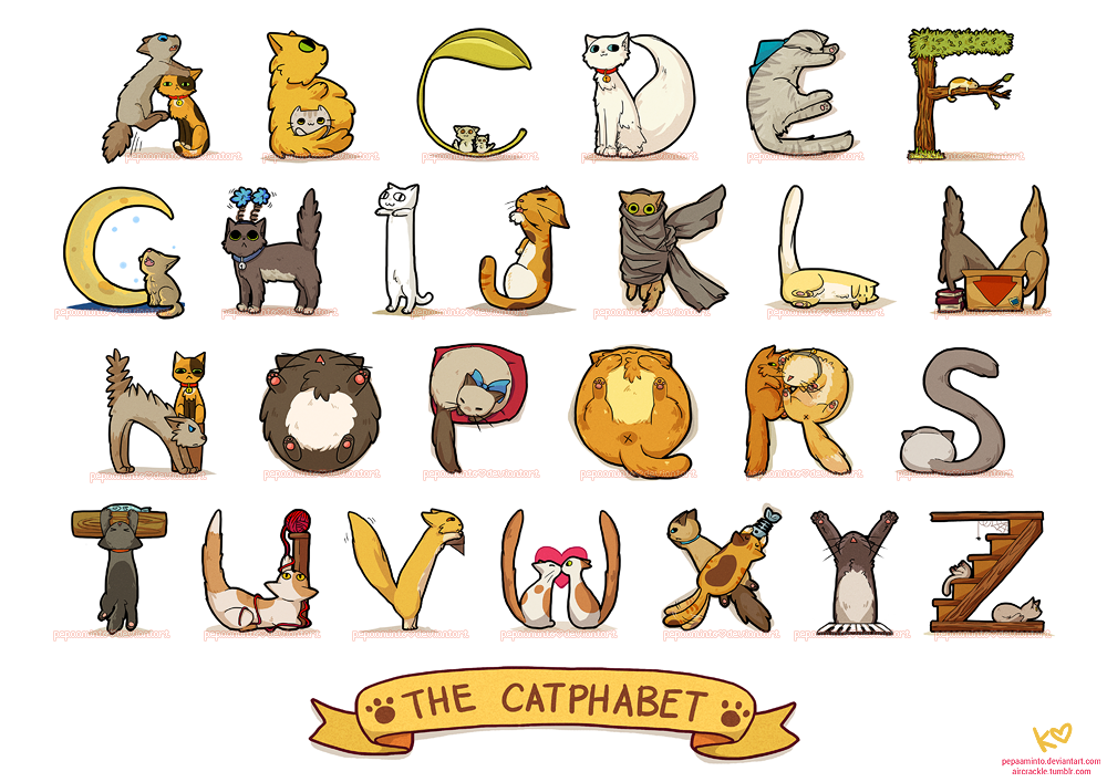 cat alphabet by pepaaminto