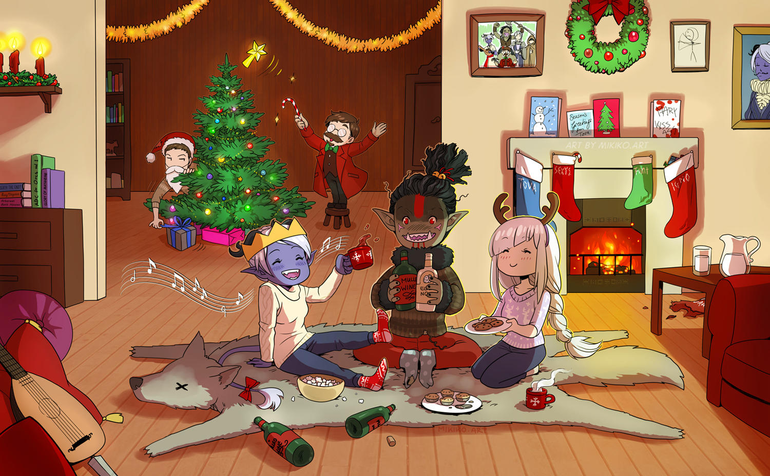 Merry Critmas! DnD art by Zombiesmile