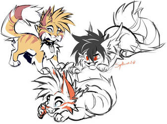 kitties by Synthucard