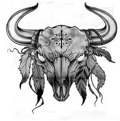 Bull Skull 2 by AMNESIAGOD