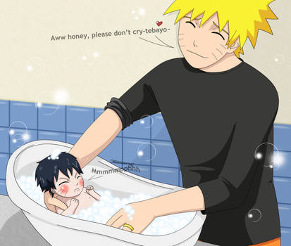 I don't want a bath by PRoachHeart-Sasuke