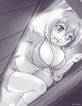Sketch - MiSha Peeks Under The Bed by HitmanN
