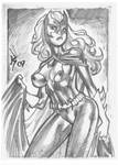 Batwoman SketchCard by RyanKinnaird
