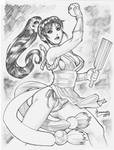 Mai Shiranui 9x12 by RyanKinnaird