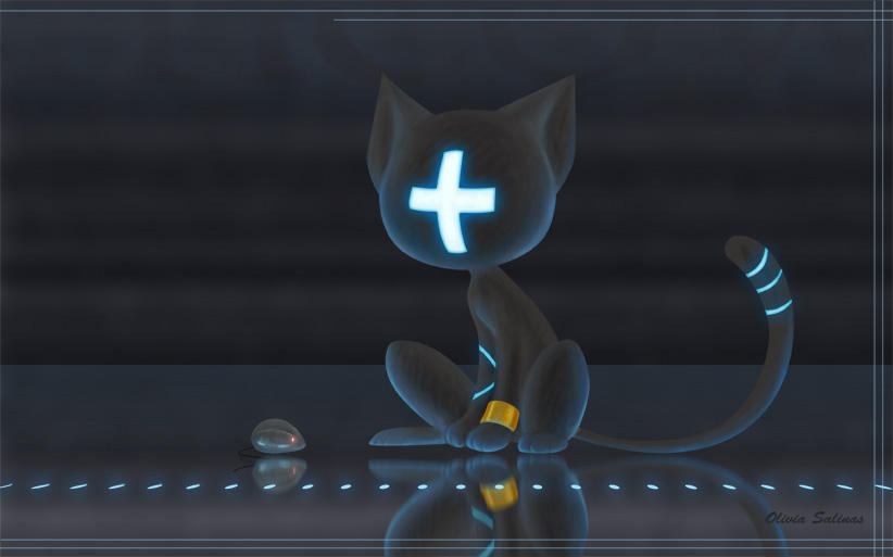 Techno-cat by Panda-Go on DeviantArt