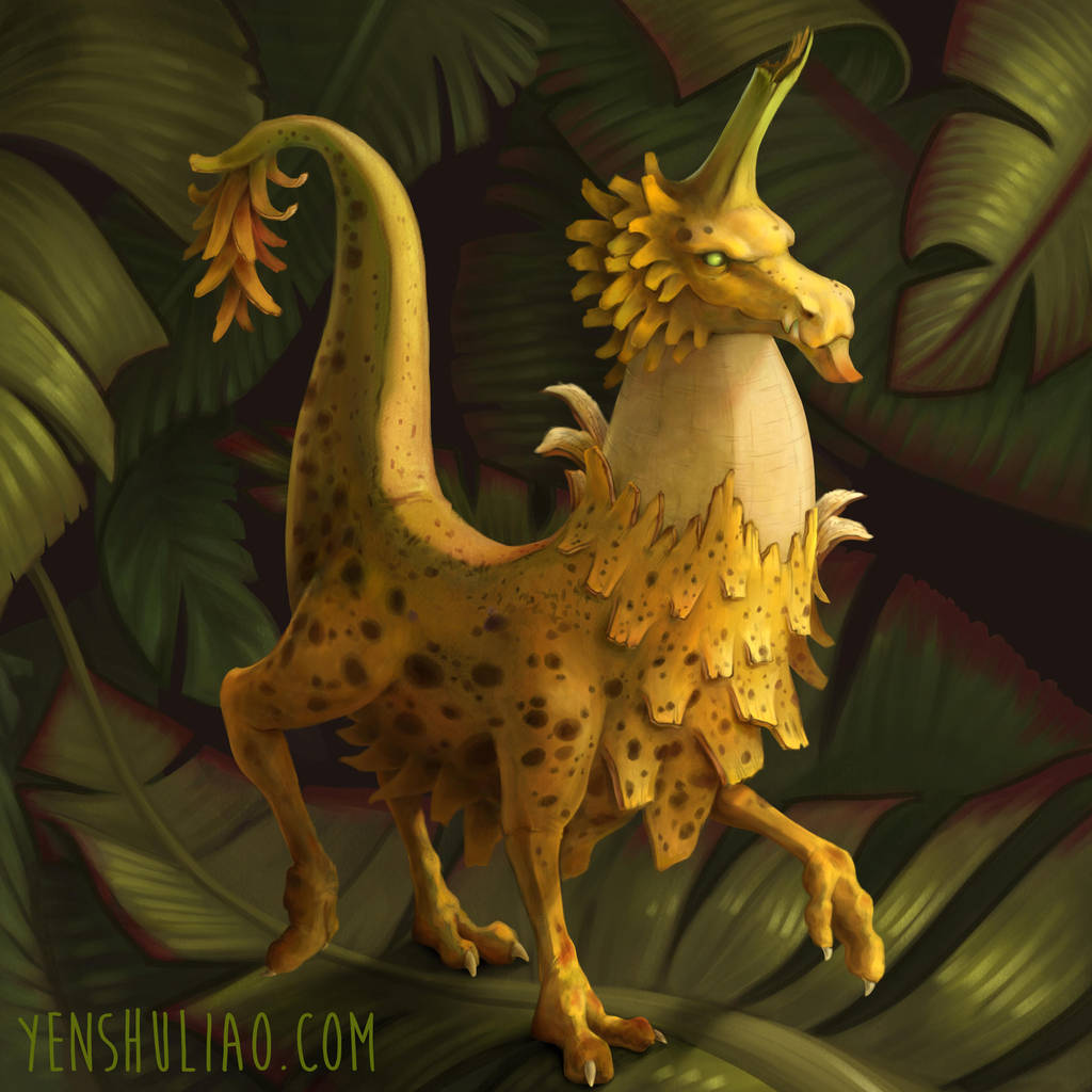 Tiny Banana Dragon by YSLiao on DeviantArt