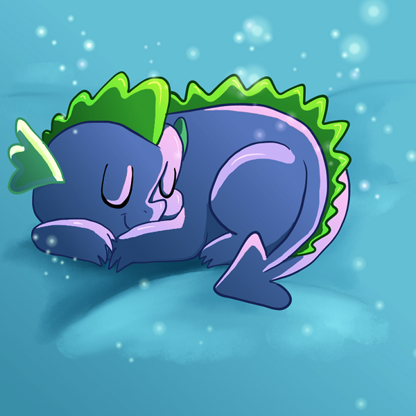 Sleeping Spike by Butterscotch25