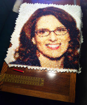 Tina Fey in Diamonds Quilt by RobynRose