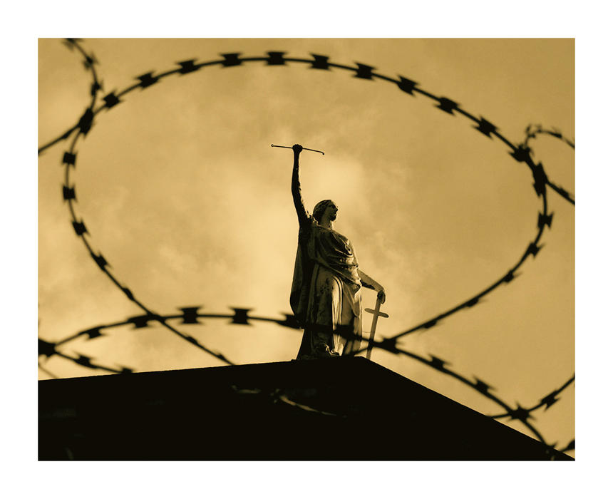 Missing Scales of Justice by GVA