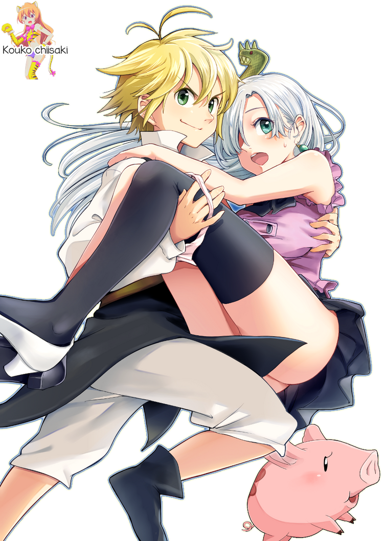 Nanatsu No Taizai Meliodas Y Elizabeth Render By Koukochiisaki On