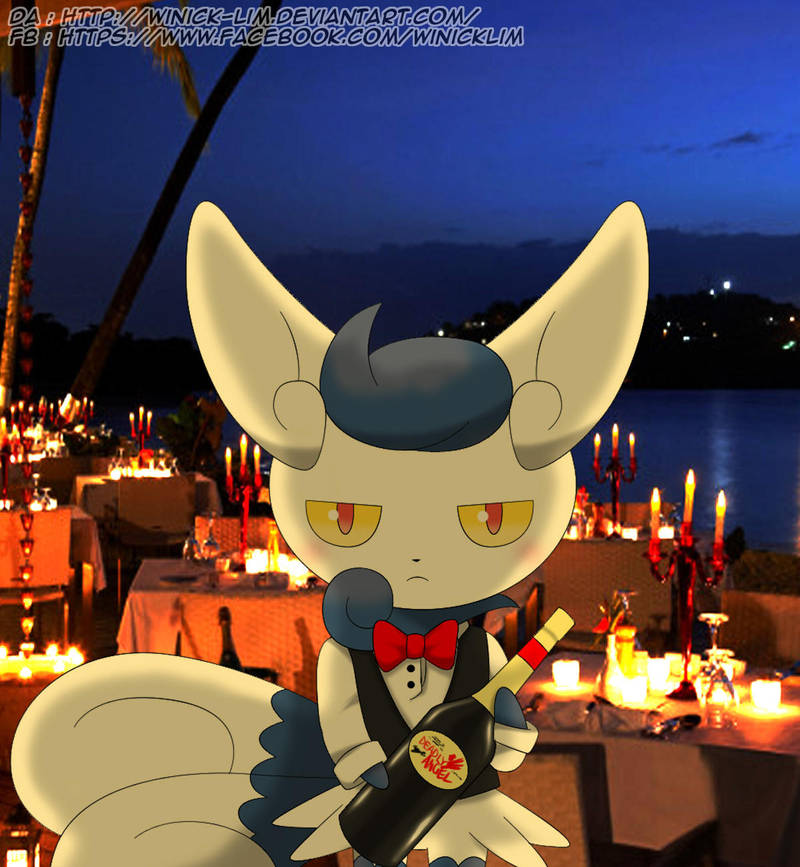 Need A Wine? ( Meowstic Female ) by Winick-Lim on DeviantArt