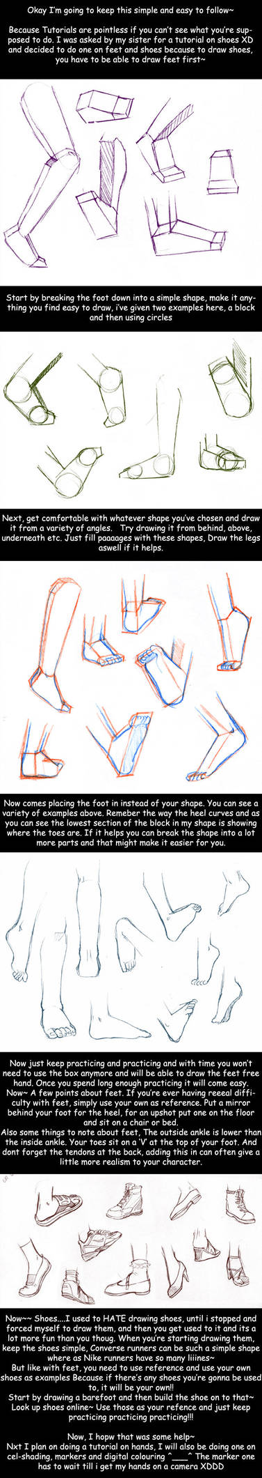 Tutorial: Feet and Shoes by kitten-chan