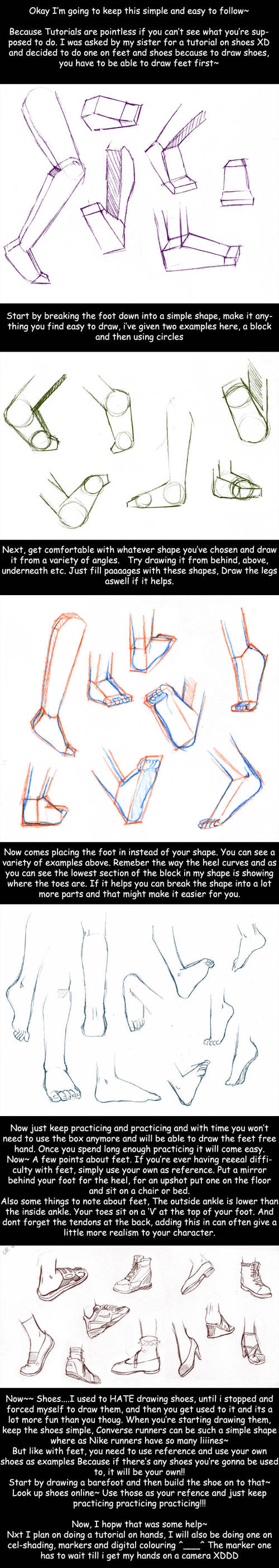 Tutorial: Feet and Shoes by kitten-chan