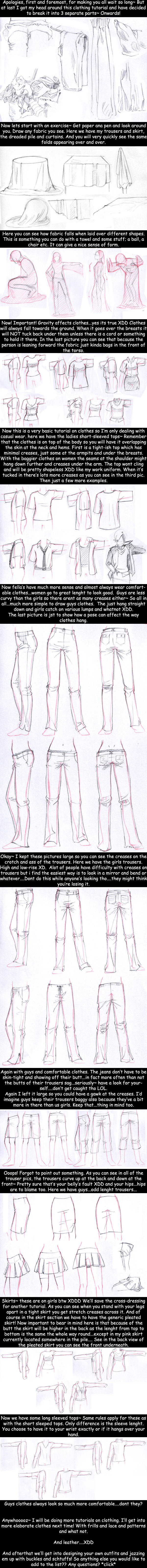 Tutorial: Clothes and Folds by kitten-chan