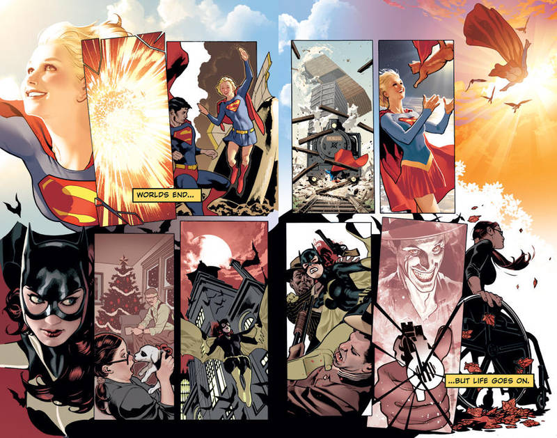 Batgirl And Supergirl Fullsize by AdamHughes