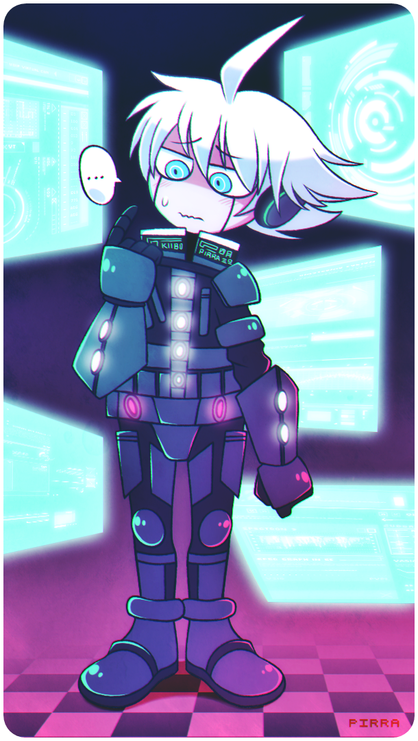 Kiibo on his activation day by Pirra on DeviantArt