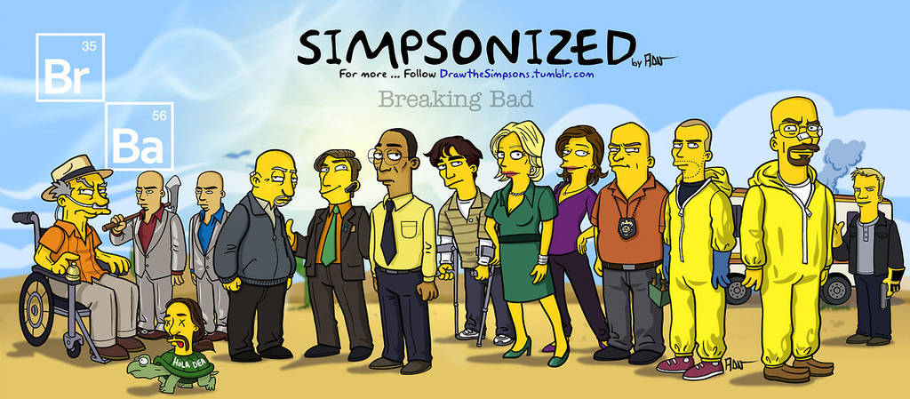 Breaking Bad Simpsonized by ADN-z