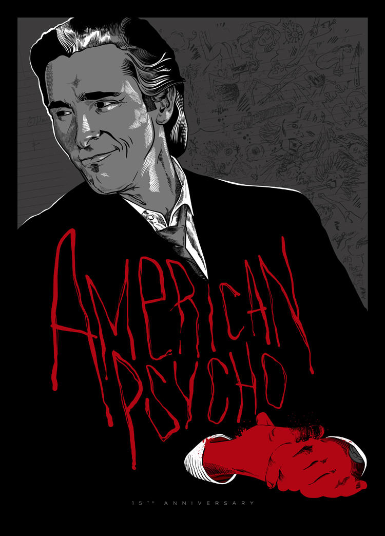 American Psycho 15th Anniversary poster by ADN-z