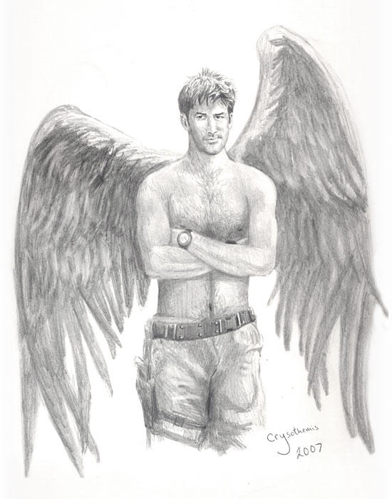 Sheppard with, um, wings by crysothemis