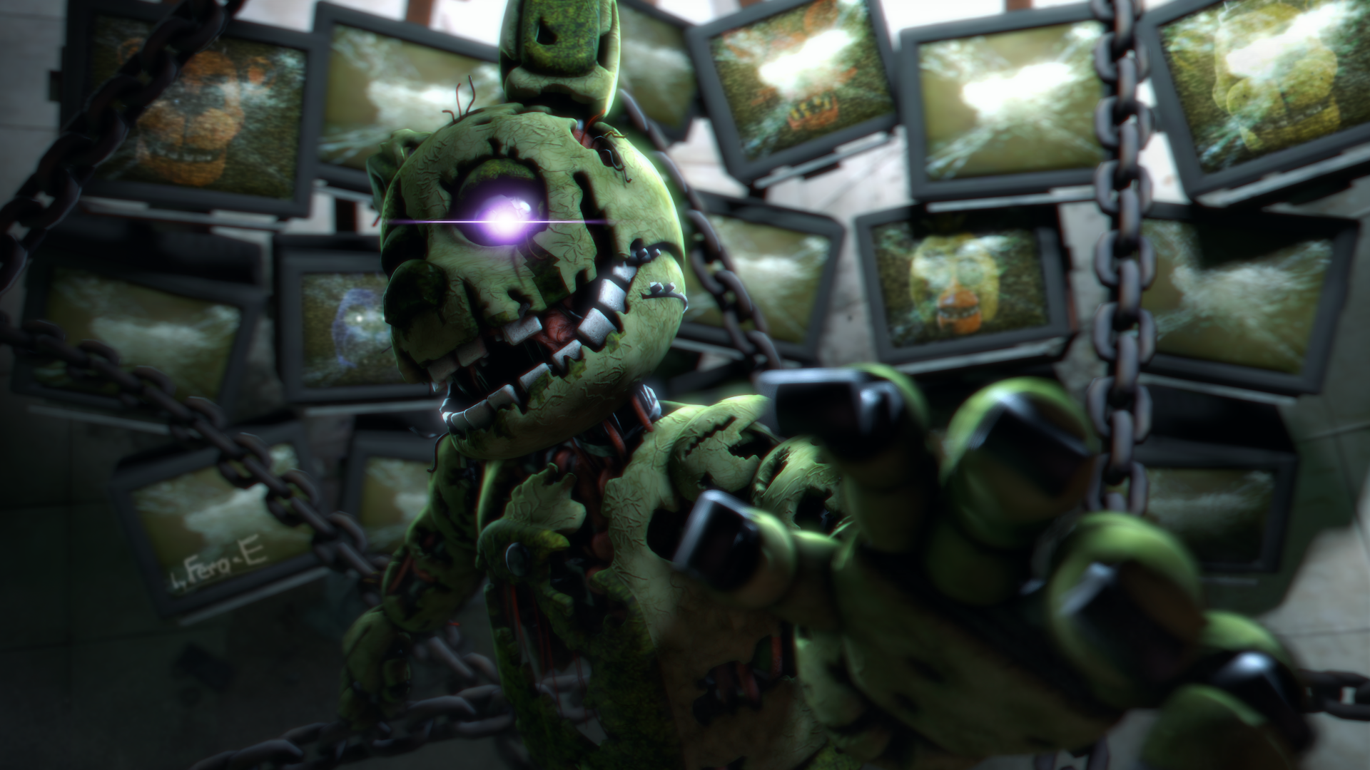 (FNaF SFM) Insanity takes over. by Fer-Ge
