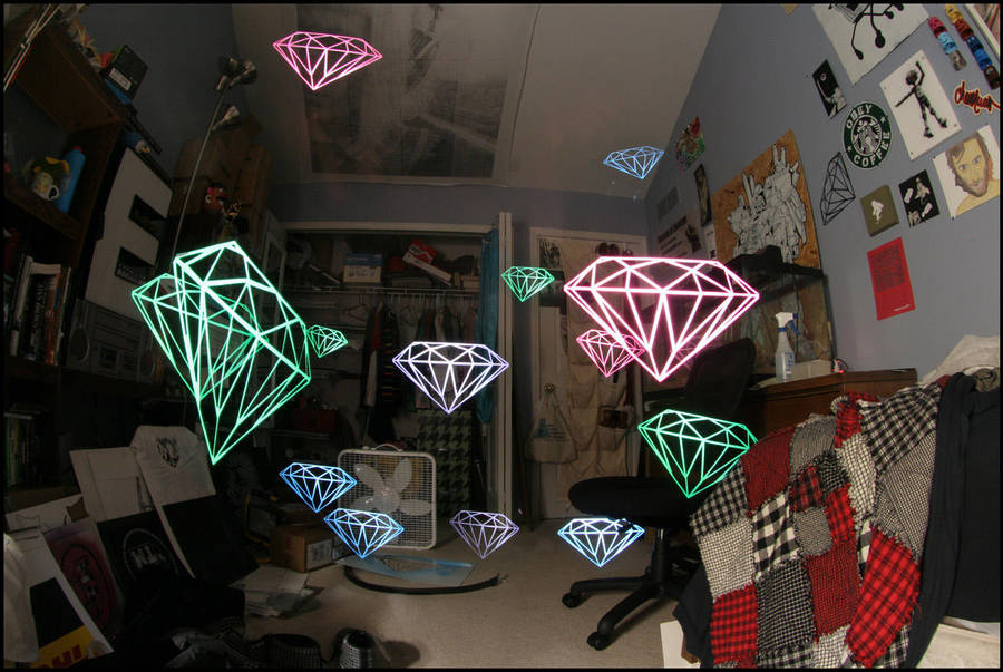 Diamonds Light Stencil Colors by truemarmalade