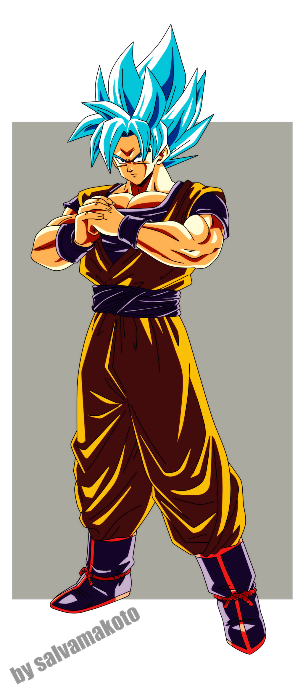 Son Goku super saiyan Blue by salvamakoto on DeviantArt