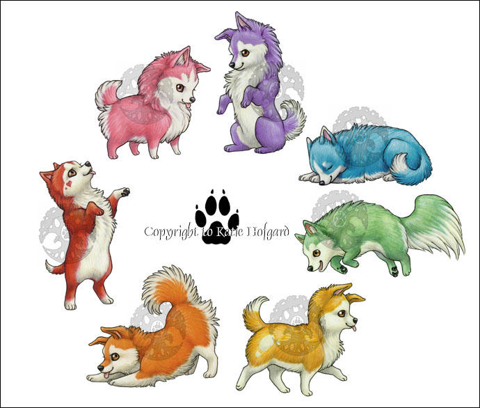Canine Colors Set by KatieHofgard