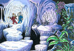 Spirou and Fantasio - Ice Cavern exploration by Raax-theIceWarrior
